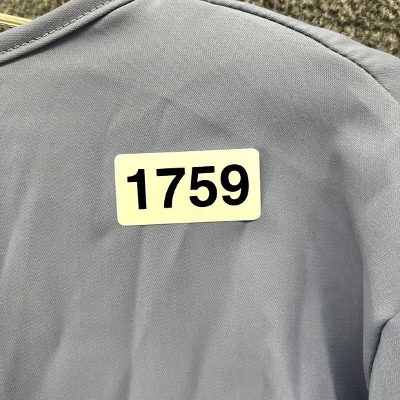 Bloomchic Top Womens Plus 2X 18 20 Blue V Neck tie bow 3/4 Sleeve casual Blouse - Picture 14 of 15